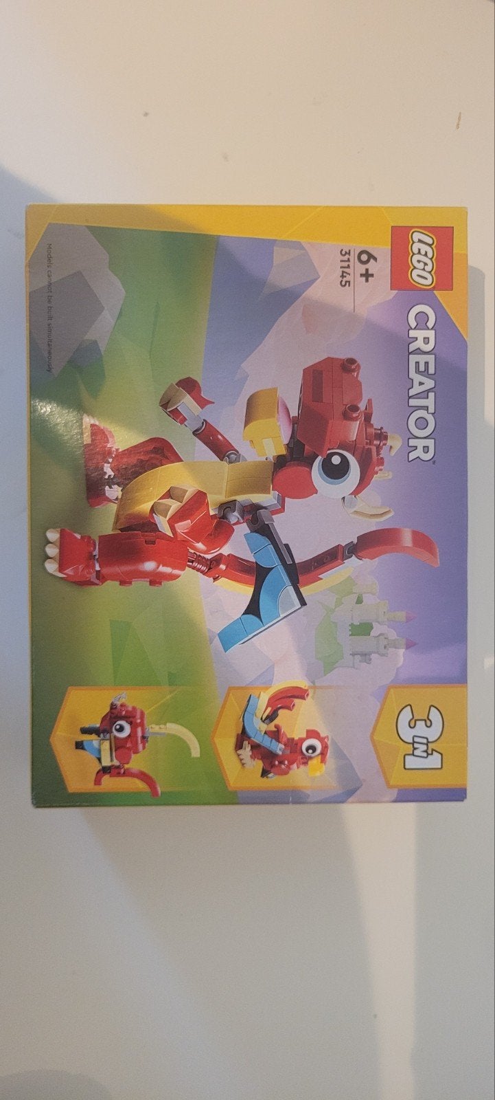 LEGO Creator 3in1 Fantasie Draak 31145 Nieuw in doos, Lego, Nieuw, Ophalen of Verzenden, Ongeopend/sealed
