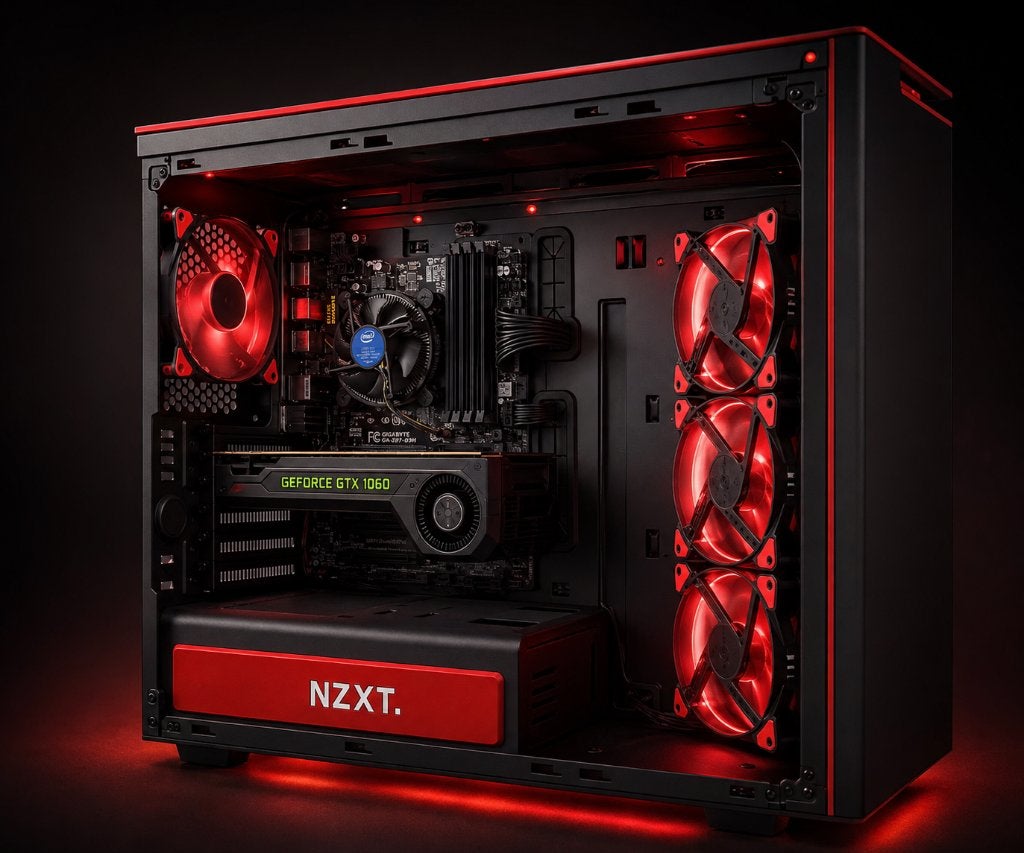NZXT pc (H440 GTX1060-6G Core i7 7700), Computers en Software, Desktop Pc's, NZXT Gaming, Ophalen of Verzenden, Zo goed als nieuw
