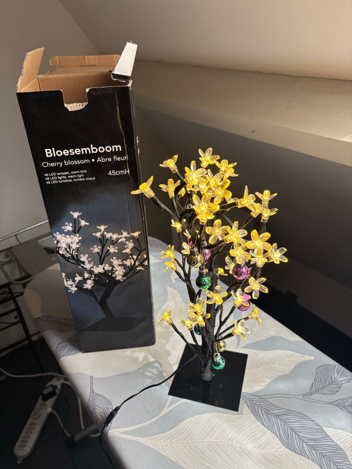Bloesemboom LED - 45cm - Warm Licht, Ophalen, Wit, Overige merken, Kunststof