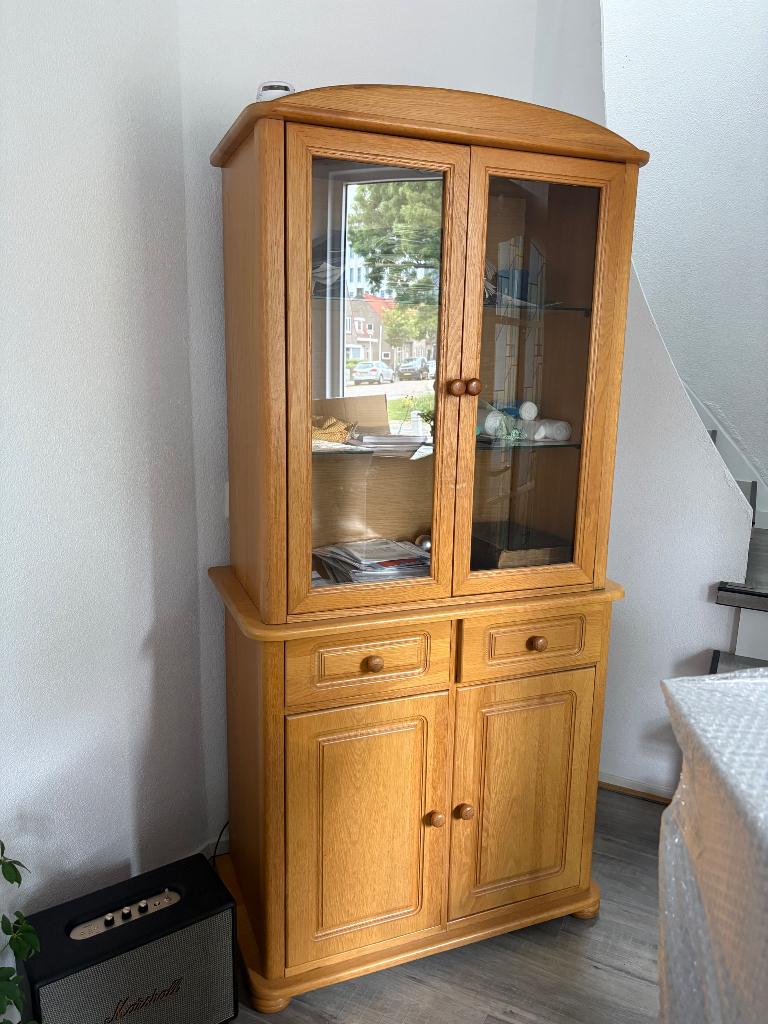 Vintage houten kast, Antiek en Kunst, Ophalen