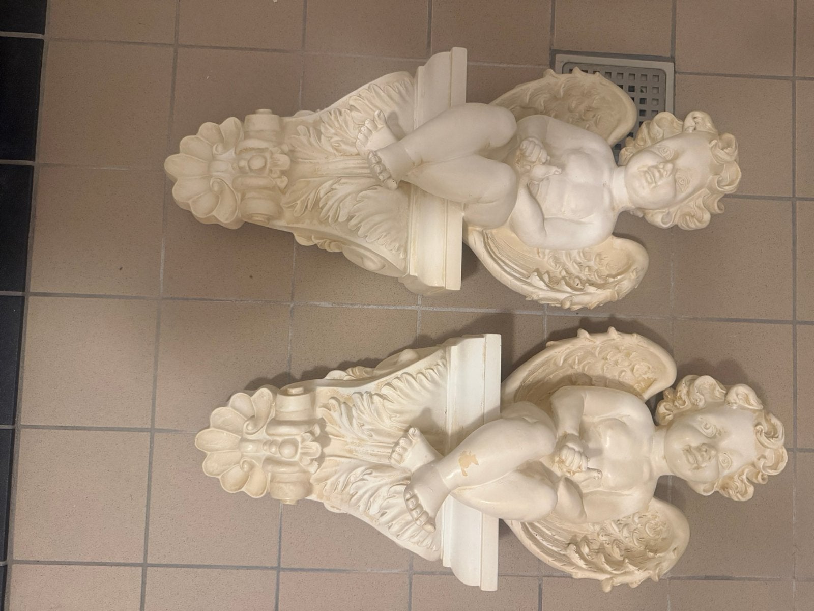 2 engelen muur ornamenten voor op te hangen, Ophalen of Verzenden