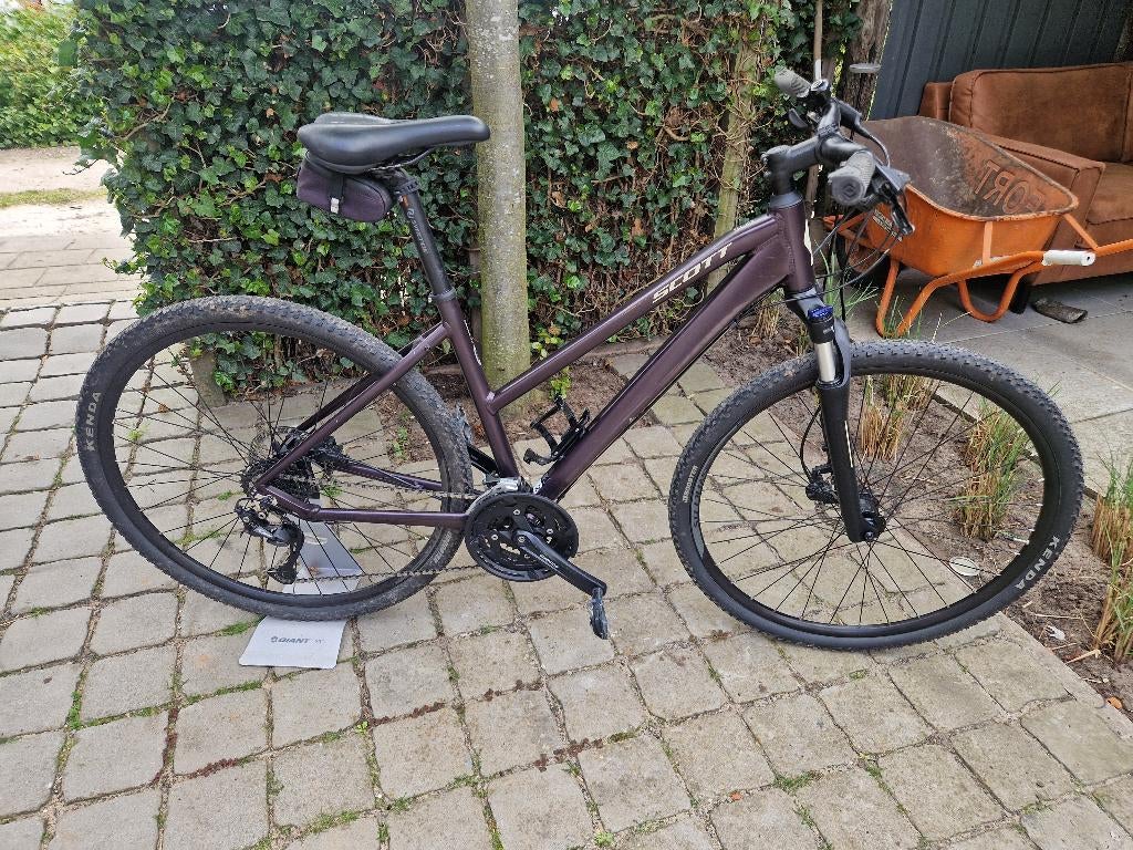 Fiets, Fietsen en Brommers, Fietsen | Dames | Damesfietsen, 47 tot 50 cm, Versnellingen, Zo goed als nieuw, Schijfrem