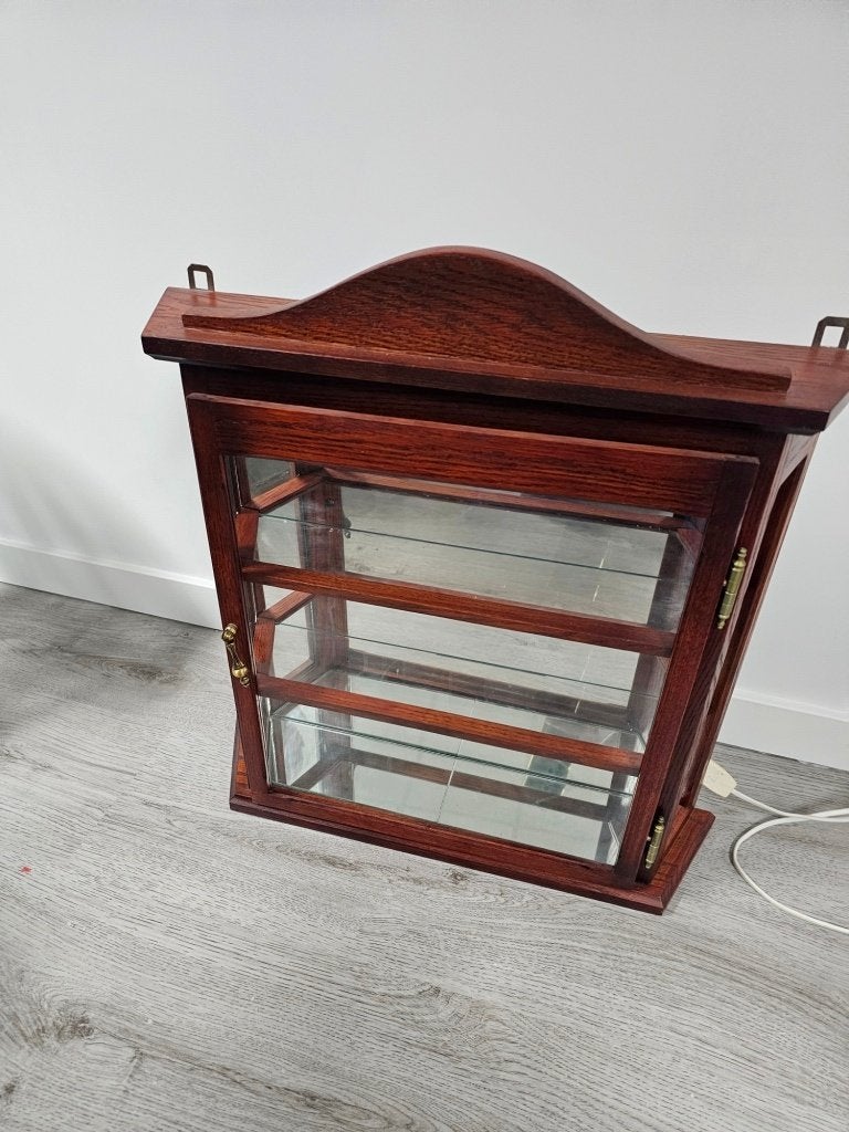Vintage wandvitrine kastje voor €30,-, Ophalen, Gebruikt, 50 tot 100 cm, Minder dan 100 cm