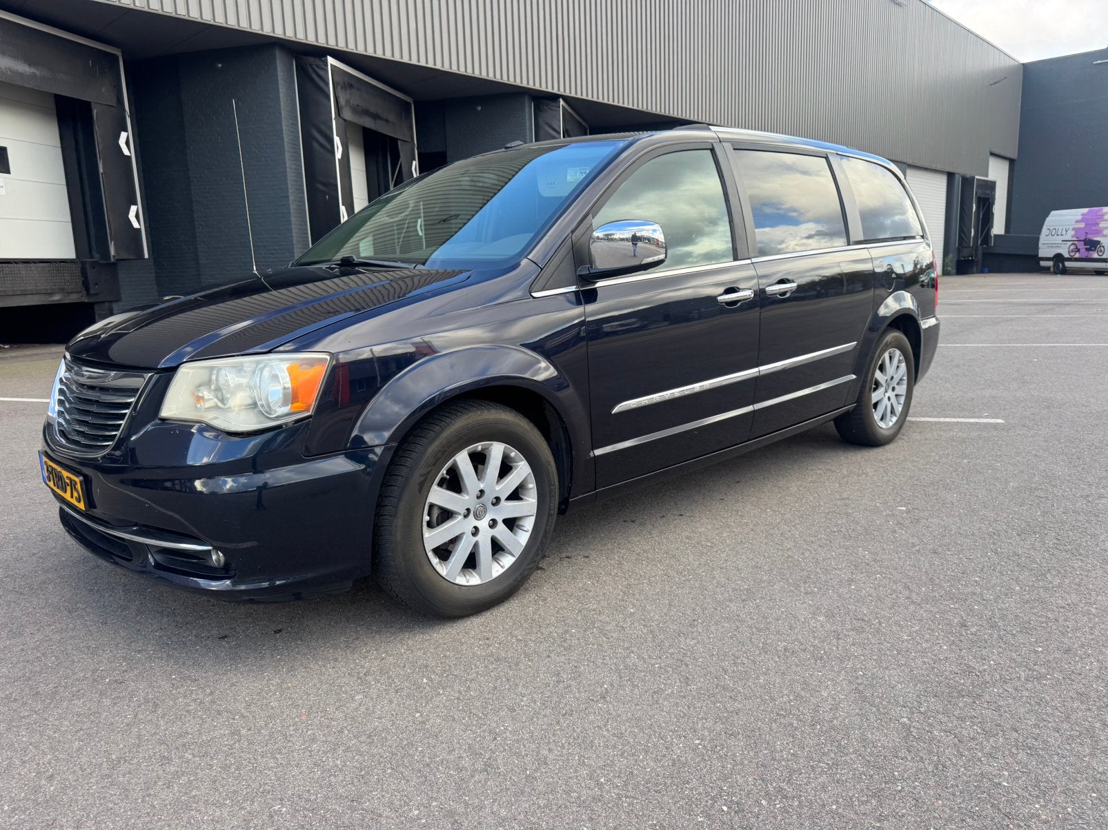 Chrysler Town & Country 3.6 V6. 2011 STOw&GO, Auto's, Beige, Blauw, 7 stoelen, Leder