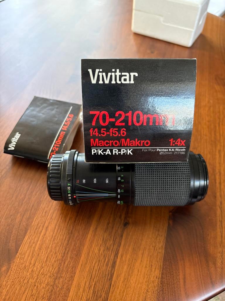 Vivitar 70-210mm f4.5-5.6 Macro/Makro P/K-A R-P/K lens, Audio, Tv en Foto, Fotografie | Lenzen en Objectieven, Zo goed als nieuw