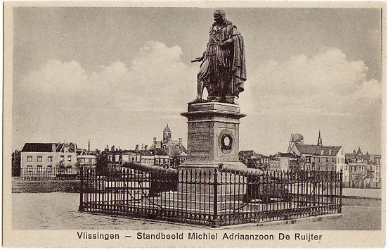 169 Vlissingen Standbeeld de Ruyter, Ophalen of Verzenden, Ongelopen, Zeeland