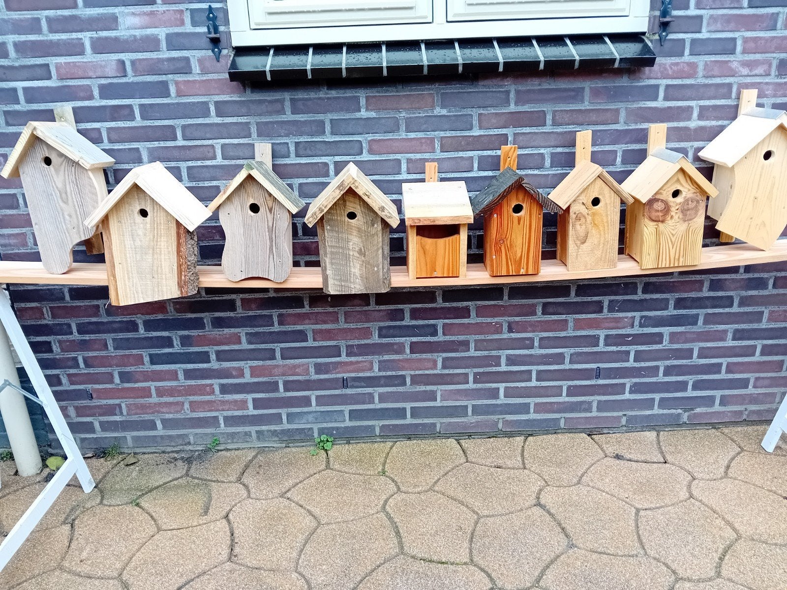 Nestkastje vogelhuisje voederhuisje douglas vuren trespa, Ophalen of Verzenden, Nieuw