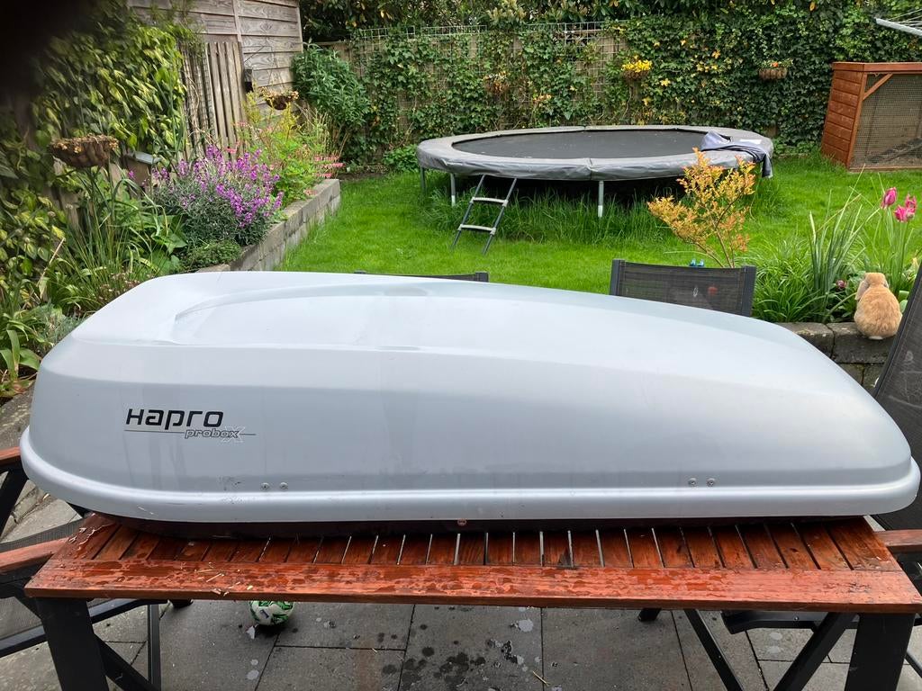 Dakkoffer Hapro Probox 460 Silver Grey, Auto diversen, Dakkoffers, Ophalen, Zo goed als nieuw