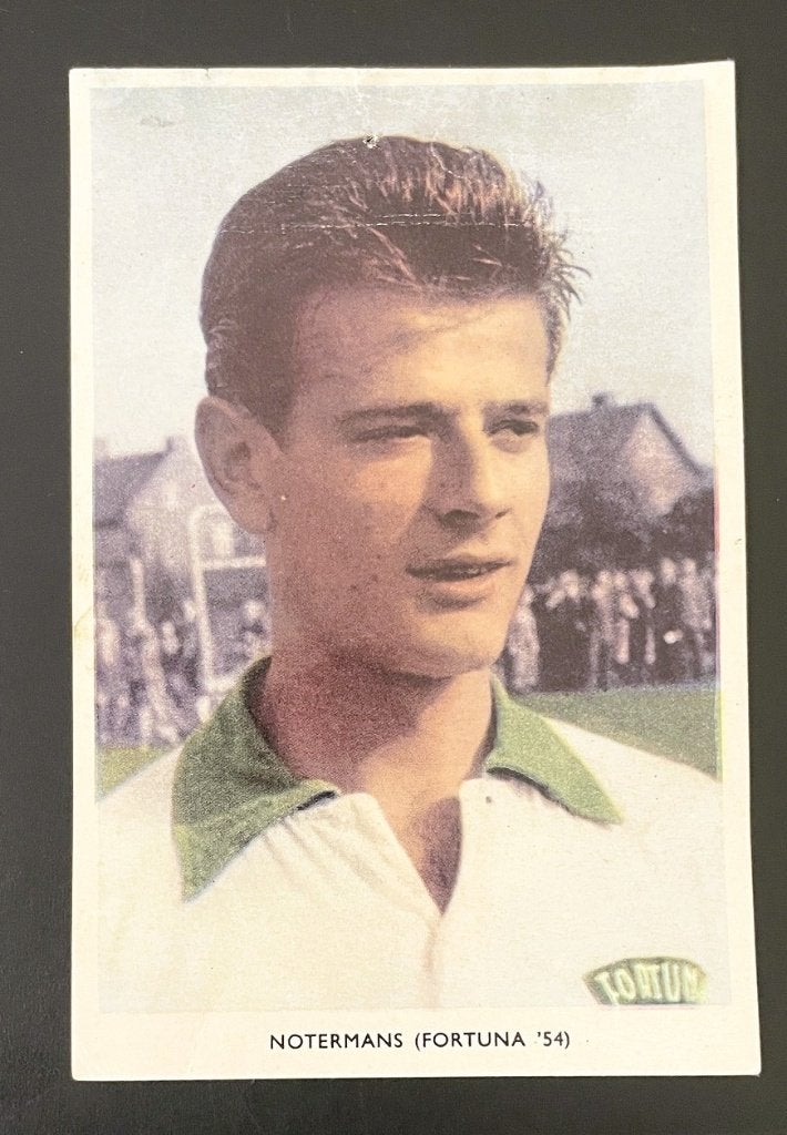 Jan Notermans - Fortuna '54 - oud voetbalplaatje - ca. 1962, Verzenden, Gebruikt, Overige binnenlandse clubs, Poster, Plaatje of Sticker