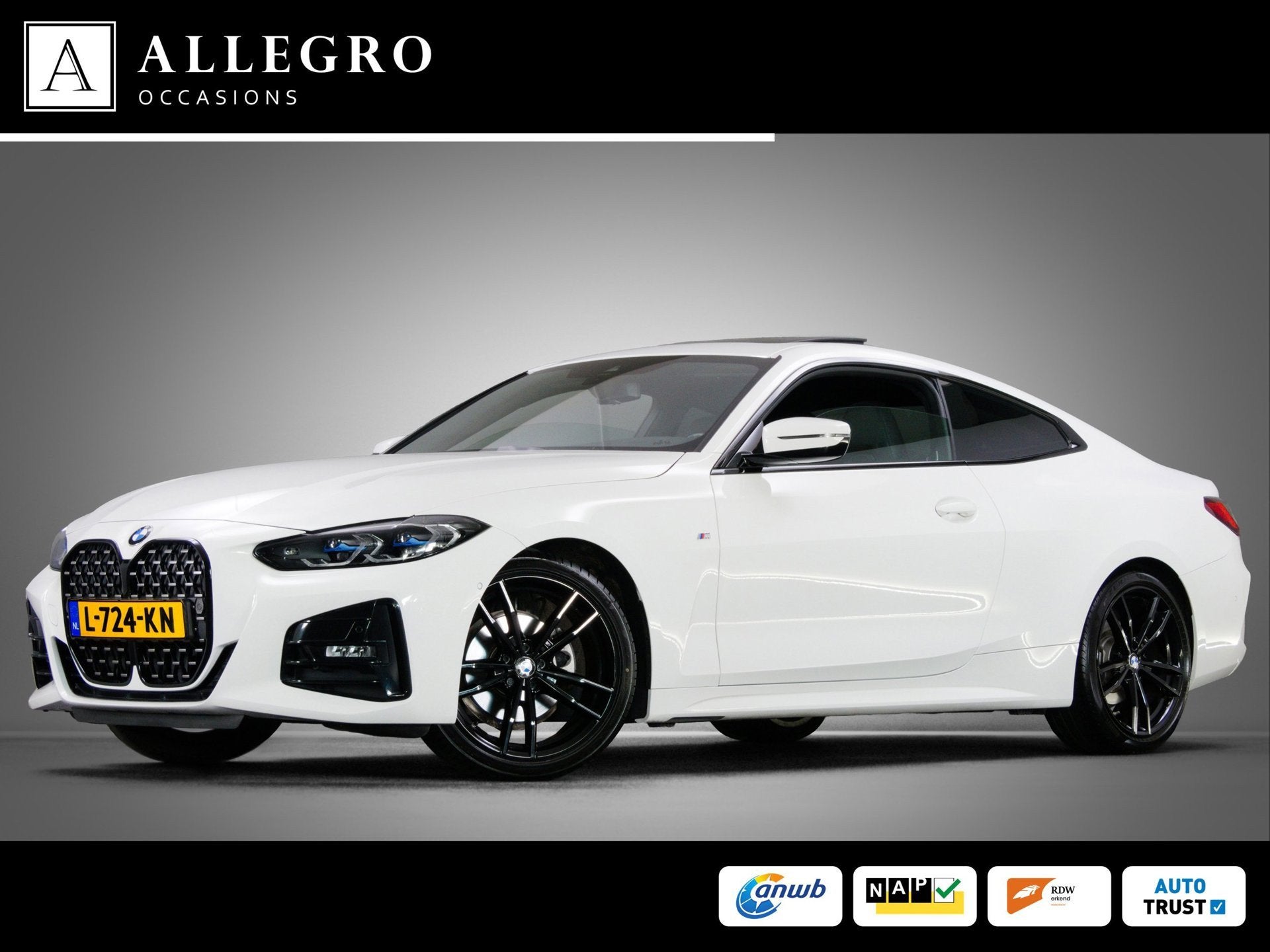 BMW 4 serie Coupé 420i High Executive M-Sport (LASER-LED, P, Automaat, 1998 cc, Achterwielaandrijving, Gebruikt