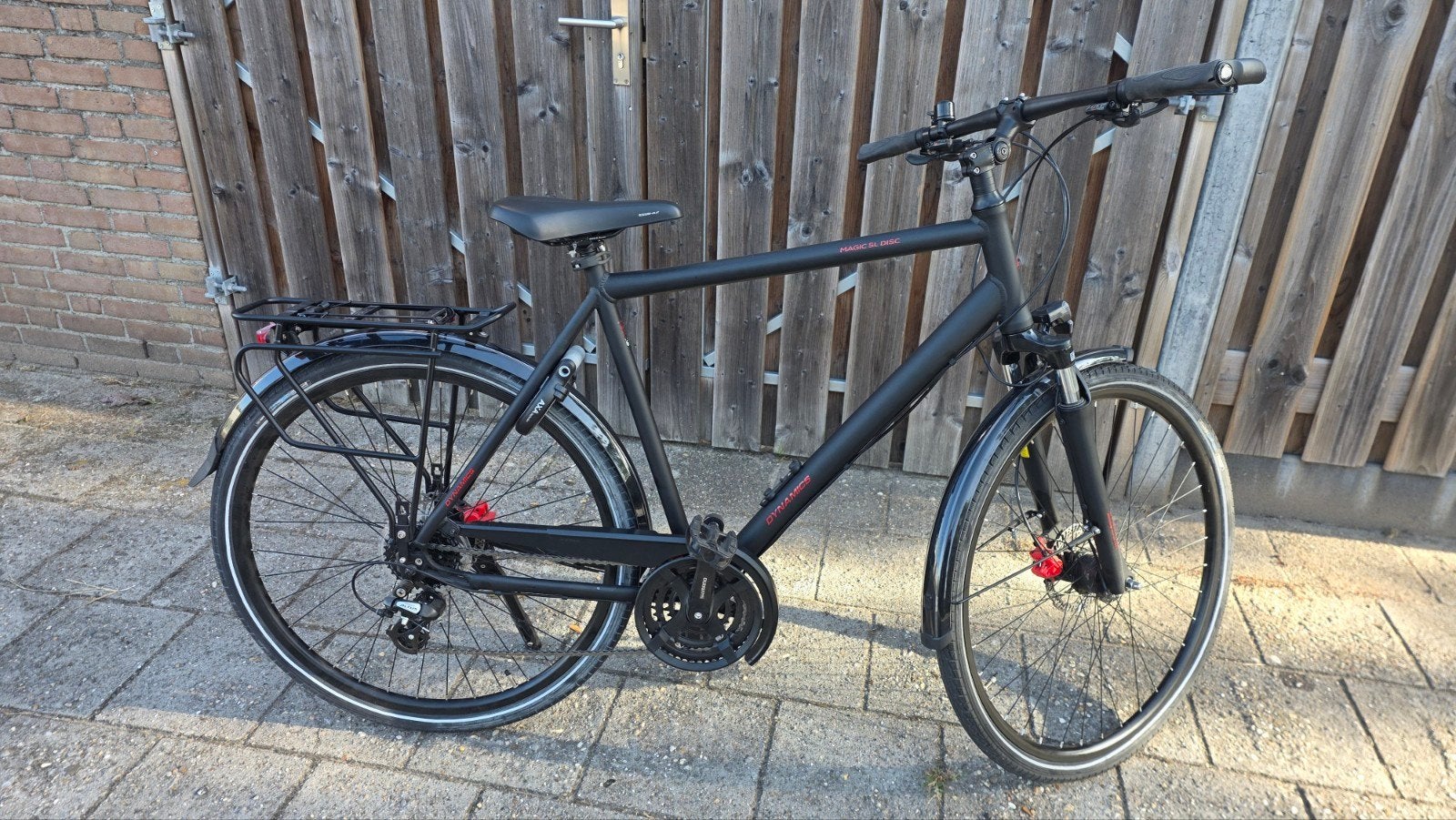 Zo goed als nieuwe Dynamics herenfiets, 28inch,, Versnellingen, Nieuw, 57 tot 61 cm, Schijfrem