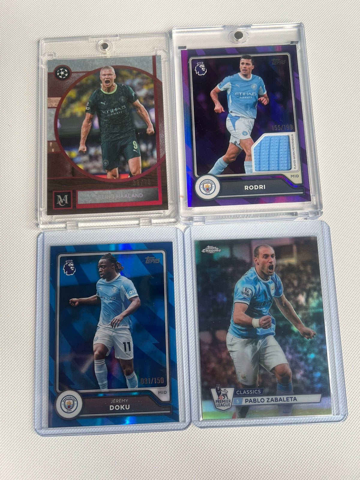 Manchester City Kaarten Topps Museum & Flagship, Hobby en Vrije tijd, Ophalen of Verzenden, Zo goed als nieuw, Plaatje