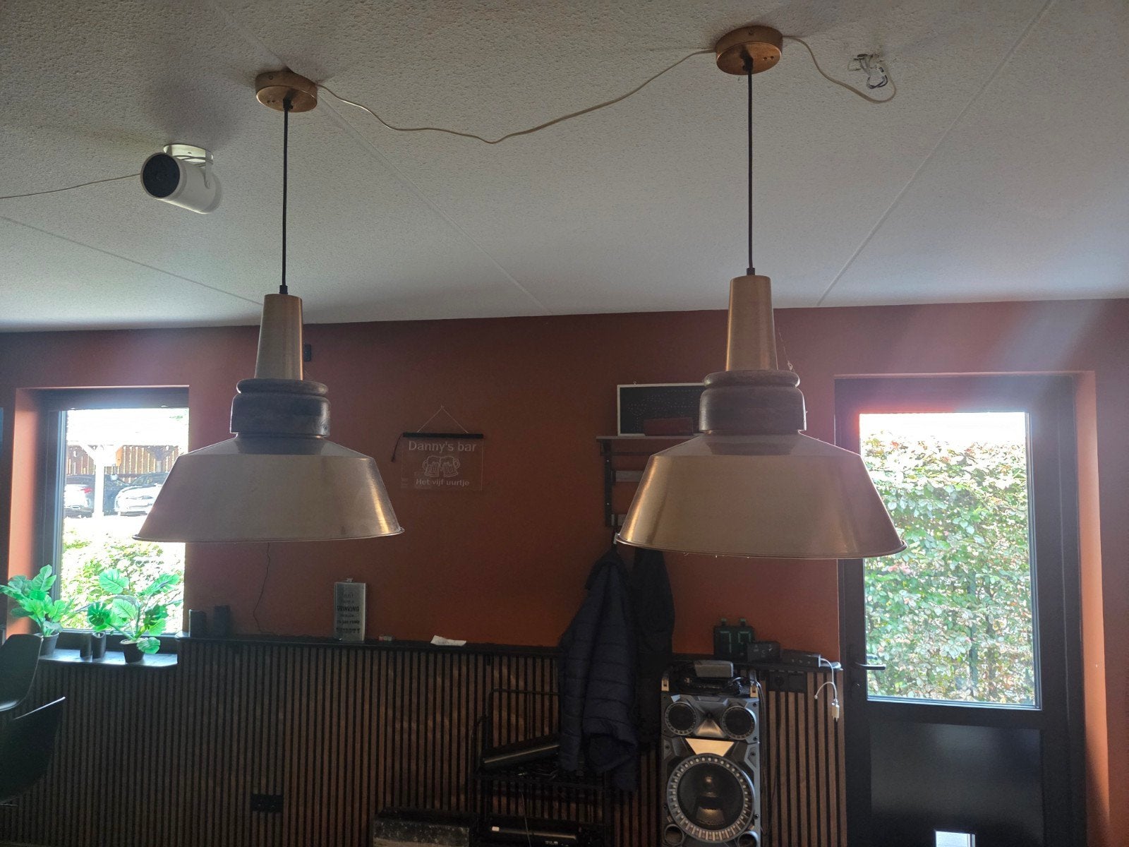 Set van twee biljartlampen, Ophalen, Gebruikt