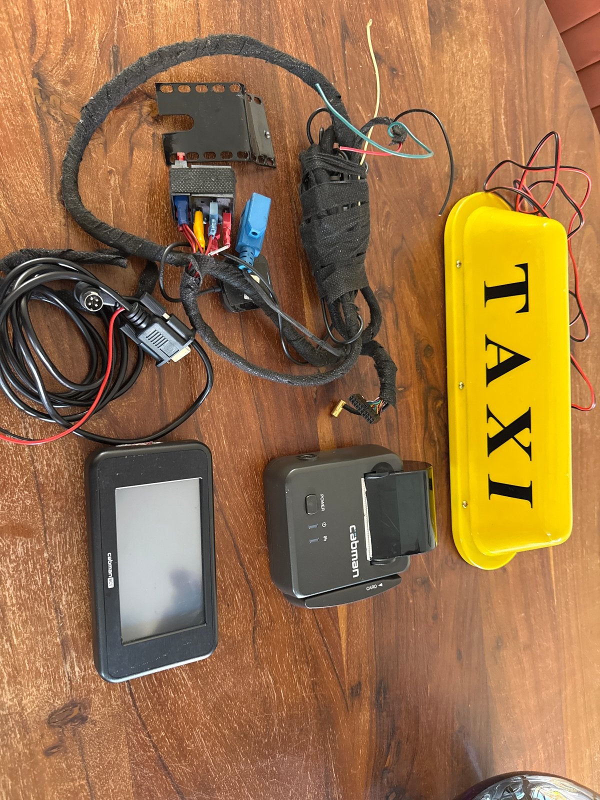 Cabman Taxi Boordcomputer en Daklicht, Ophalen, Gebruikt