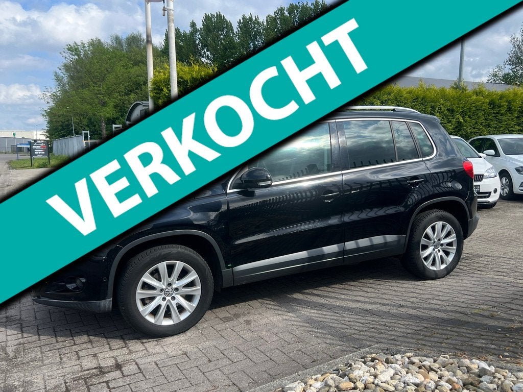 Volkswagen Tiguan 2.0 TSI Sport&Style 4Motion # Trekhaak! #, Gebruikt, 4 cilinders, 1546 kg, Zwart
