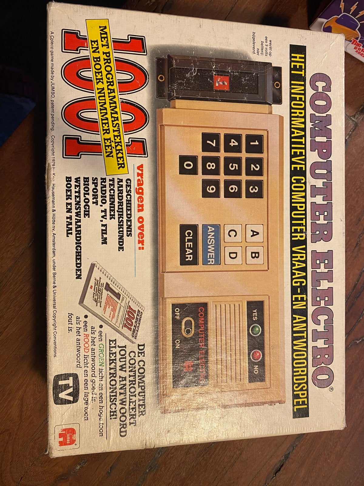 Vintage Jumbo Computer Electro Vraag- en Antwoordspel, Ophalen of Verzenden, Gebruikt