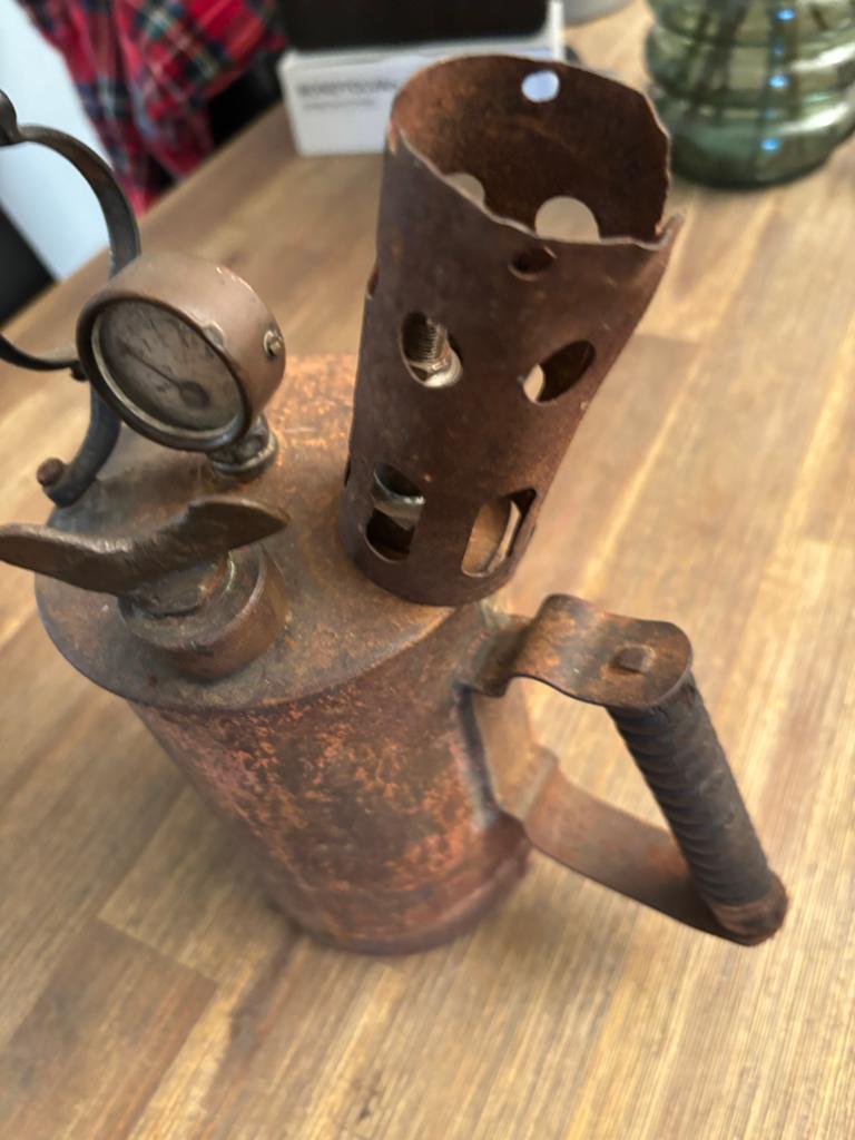 Antieke gasbrander - Decoratief verzamelobject, Ophalen of Verzenden