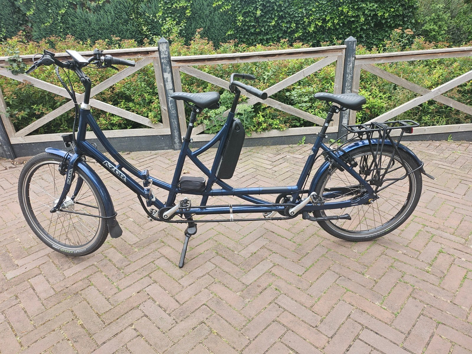 Azor vouwtandem 4 mnd oud elektr.aandr.2 jaar garantie, Fietsen en Brommers, Fietsen | Tandems, Minder dan 10 versnellingen, Ophalen