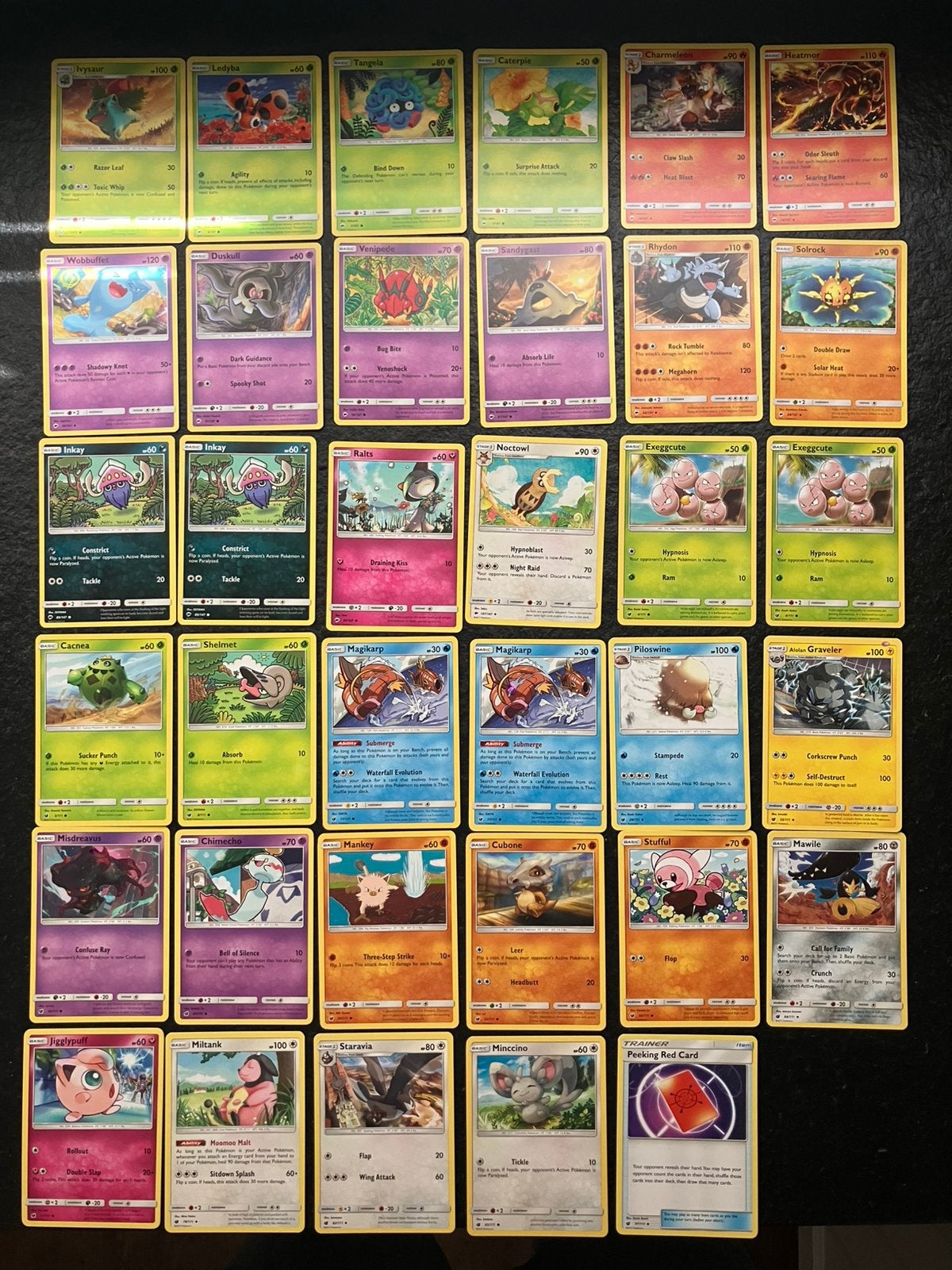 Burning Shadows & Crimson Invasion Pokémon kaarten, Ophalen of Verzenden, Gebruikt
