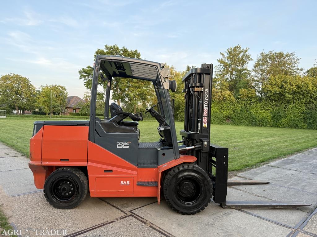 Toyota 8.5 tonner elektrisch Sideshift vorkversteller 250uur, Info@vanbeurdenheftrucks.nl, Heftruck, Ophalen of Verzenden, Toyota