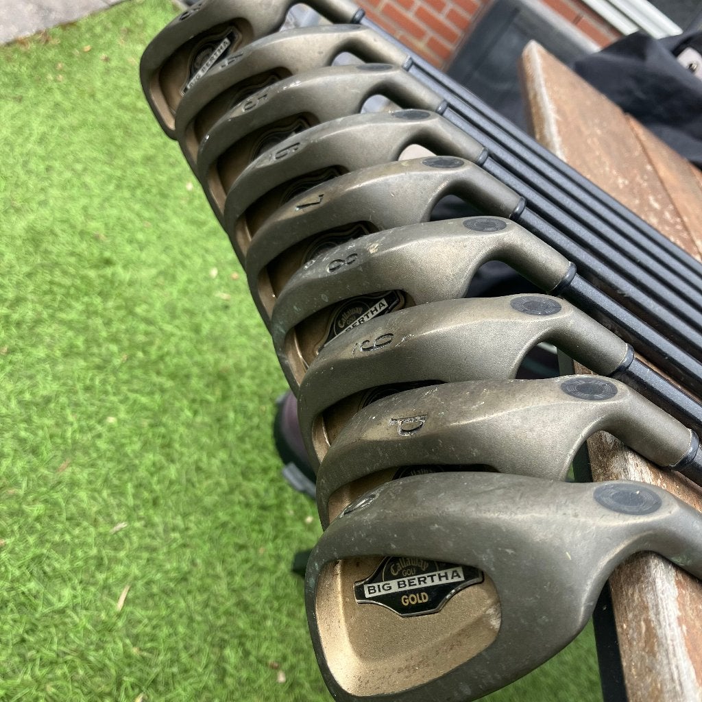 Callaway Big Bertha Gold ijzerset S t/m 3 RH heren, Set, Gebruikt, -, Ophalen of Verzenden
