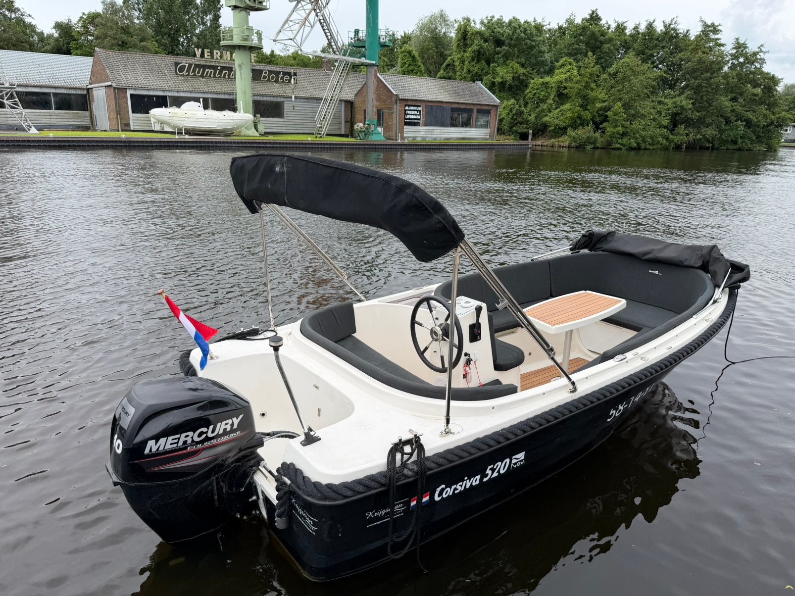 Corsiva 520 new age Mercury 40 pk met trailer, Watersport en Boten, Sloepen, Ophalen, Overige typen, Tot 1.00 meter, 5 m