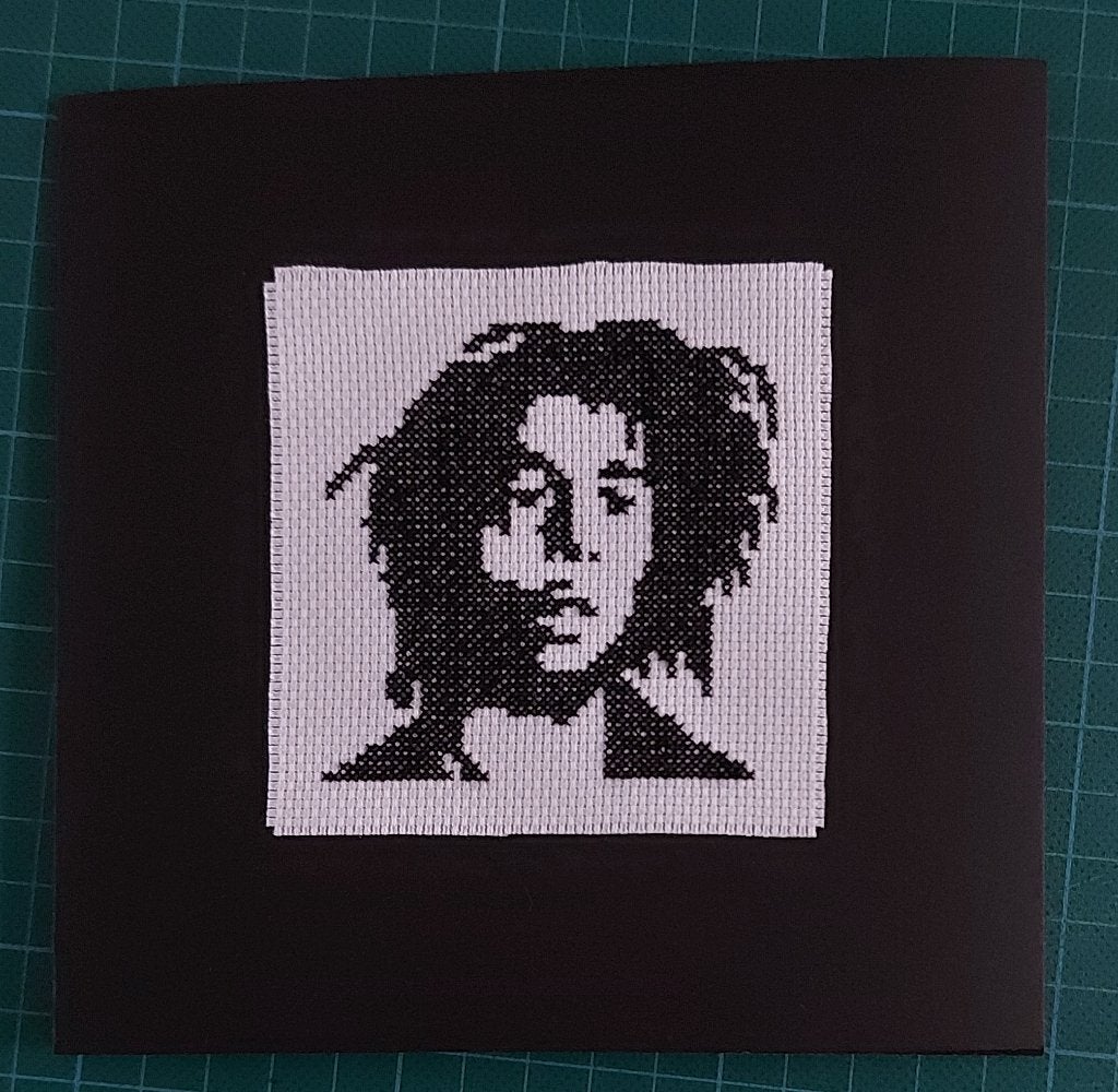 kaart met geborduurde Bob Marley (1872), Ophalen of Verzenden, Nieuw, Man of Vrouw