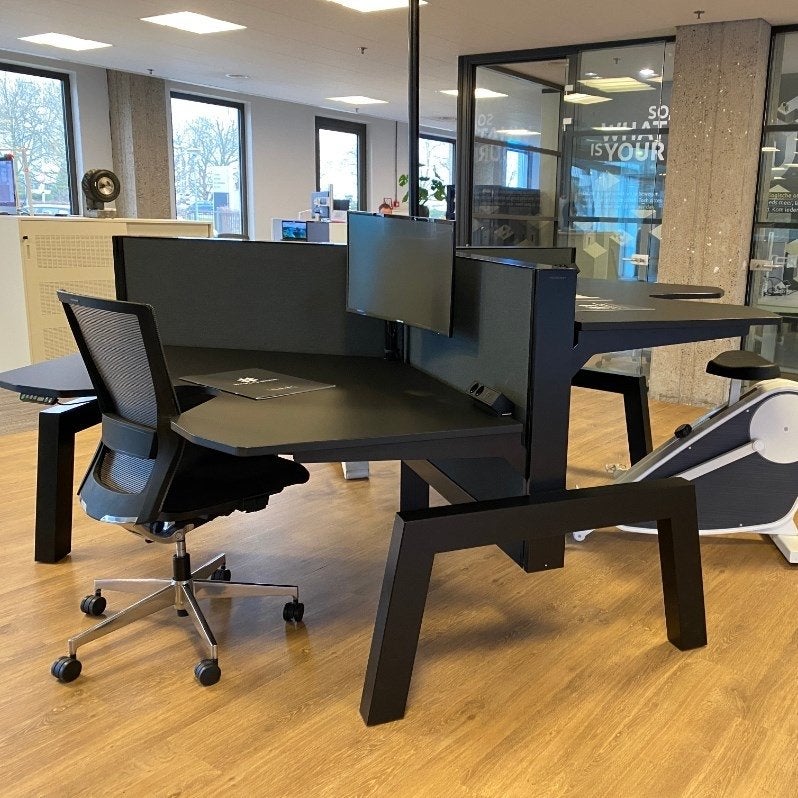 Markant Max Hybrid Wing Bureau - Zo goed als nieuw, Ophalen, Zwart, Metaal, Hoekbureau