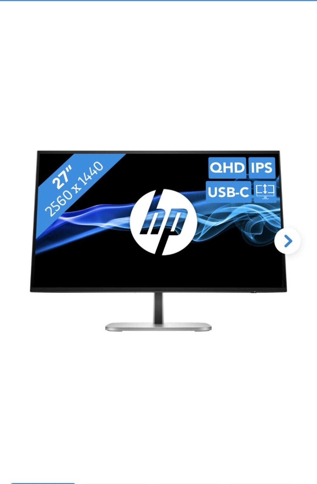 HP Series 5 Pro 527pu 27 inch QHD USB-C Monitor Nieuw, Computers en Software, IPS, Nieuw, Ophalen of Verzenden, USB-C