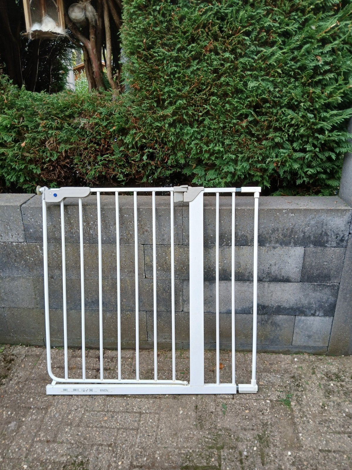 Traphekje 75x75 cm - Wit, in goede staat, Ophalen, Gebruikt, Klemhekje, Metaal of IJzer