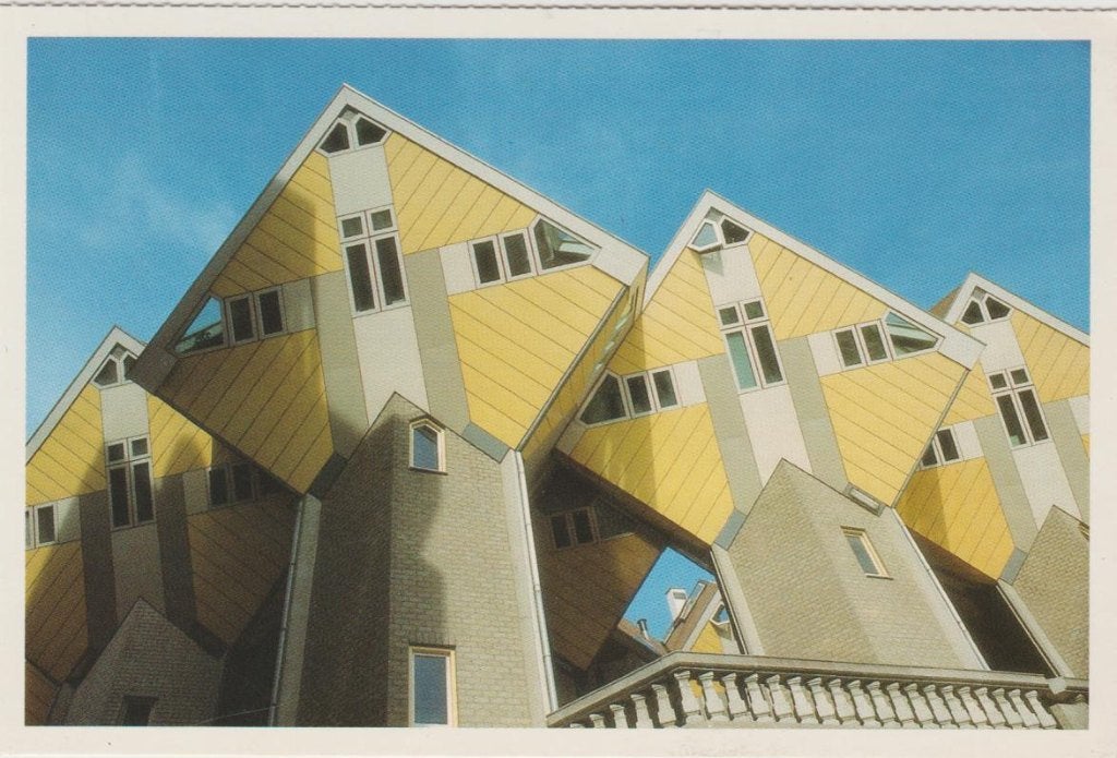 Rotterdam. Het Blaakse bos -Kubuswoningen Foto A  de Pee., Ophalen, 1960 tot 1980, Ongelopen, Zuid-Holland