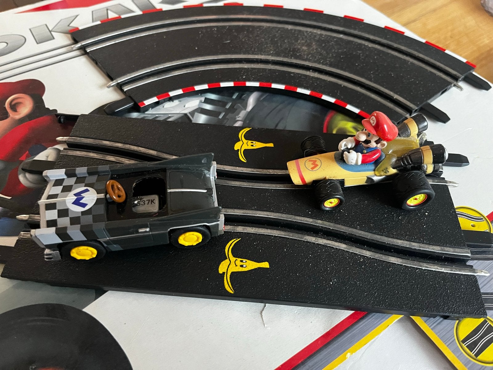 Carrera Go!!! Racebaan met Mario Kart en Ferrari auto's, Ophalen, Carrera, Elektrisch, Racebaan