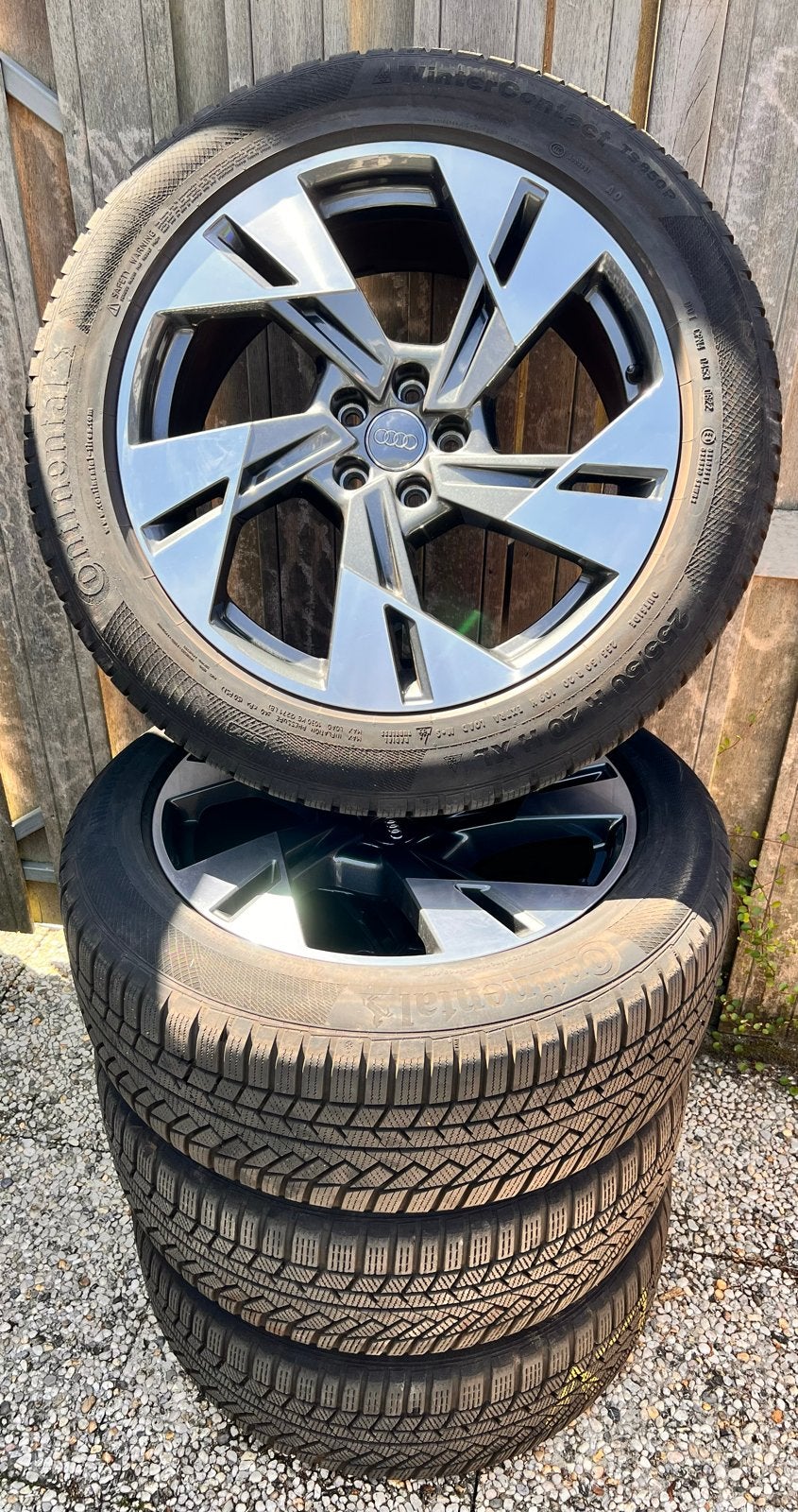 Audi velgen 255/50 R20 H XL Continental WinterContact banden, Auto-onderdelen, Banden en Velgen, Gebruikt, 255 mm, Verzenden, Banden en Velgen