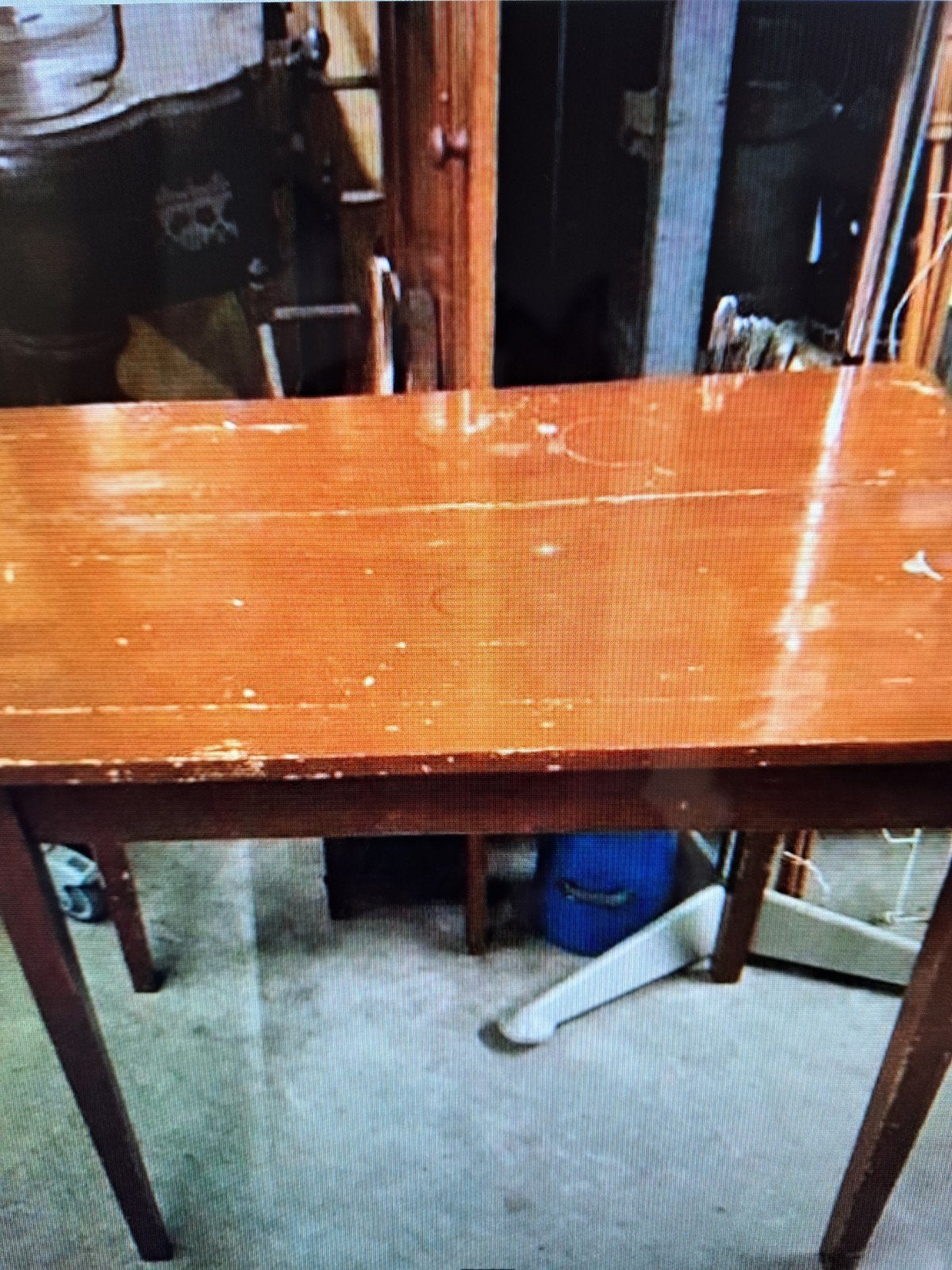 Brocante tafel, Ophalen