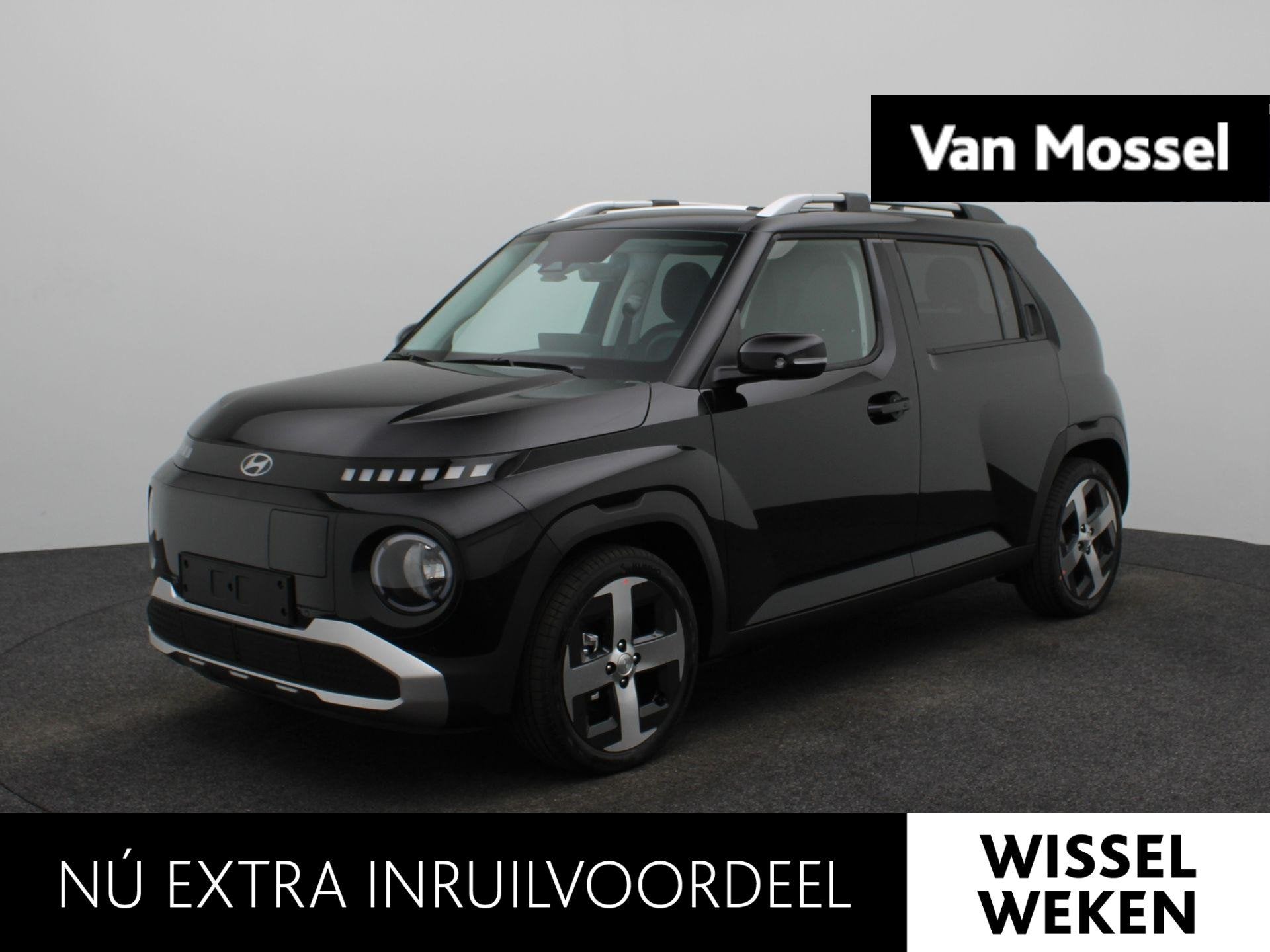 Hyundai INSTER Pulse Advanced 42 kWh | Schuif-/kanteldak | S, Auto's, Dealer onderhouden, Stof, Zwart, Met garantie (alle)
