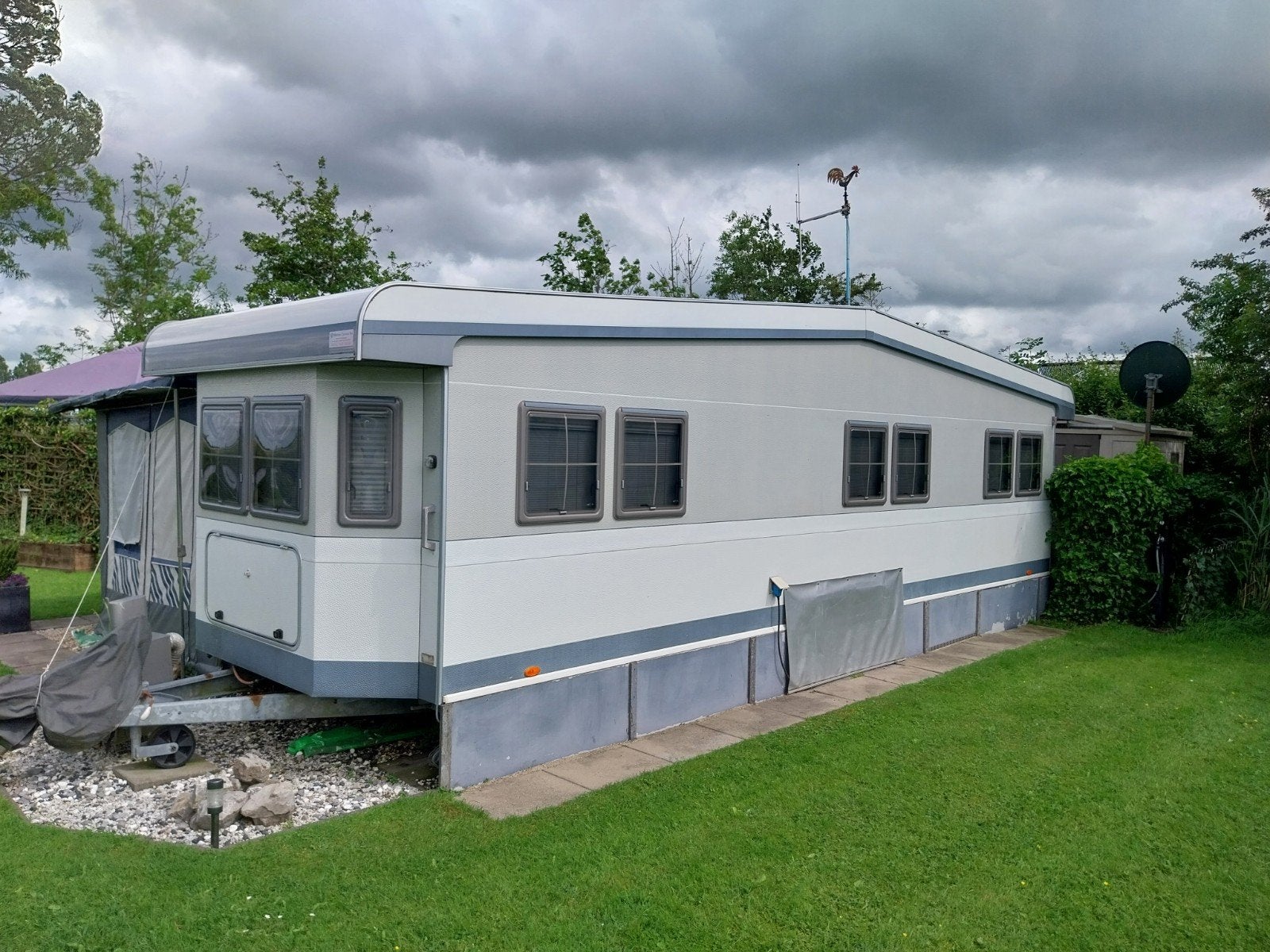 mooie Hobby 750 landhaus tandemasser, Rondzit, Hobby, 7 tot 8 meter, Bedrijf