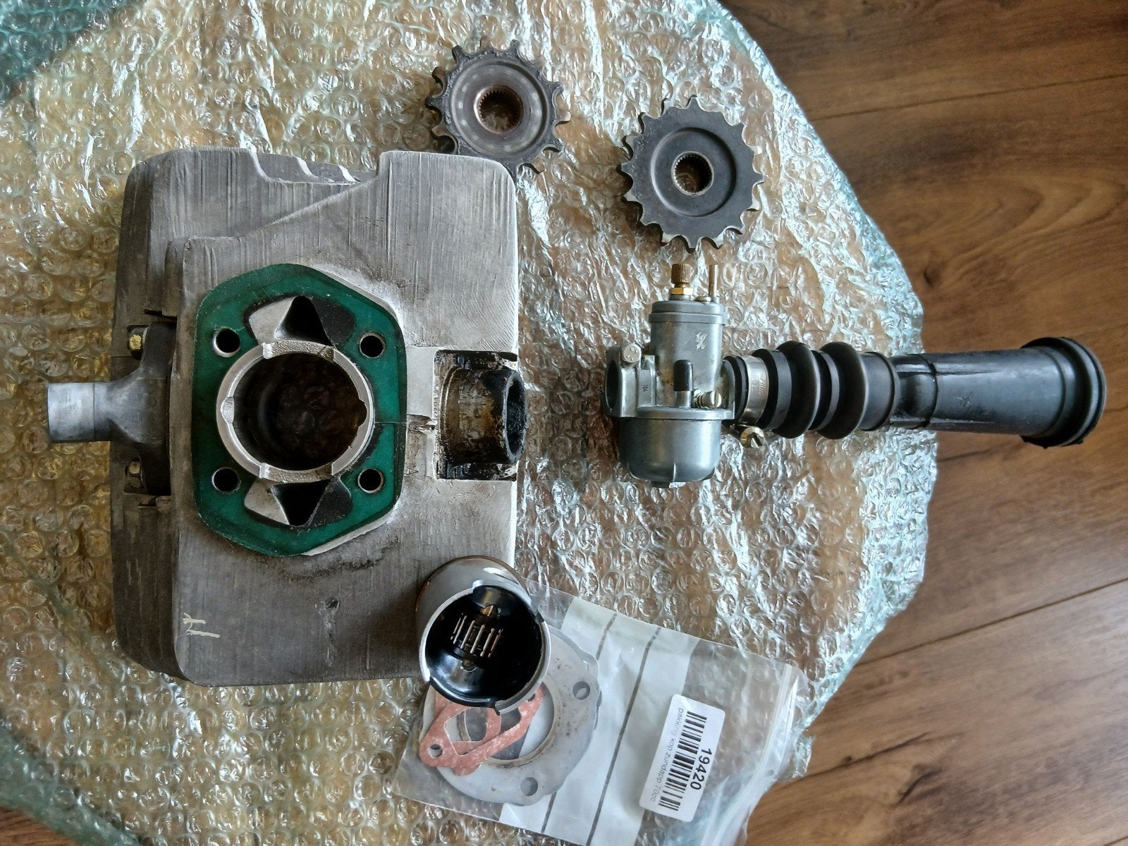 compleet zundapp set, Ophalen, Gebruikt, Cilinder