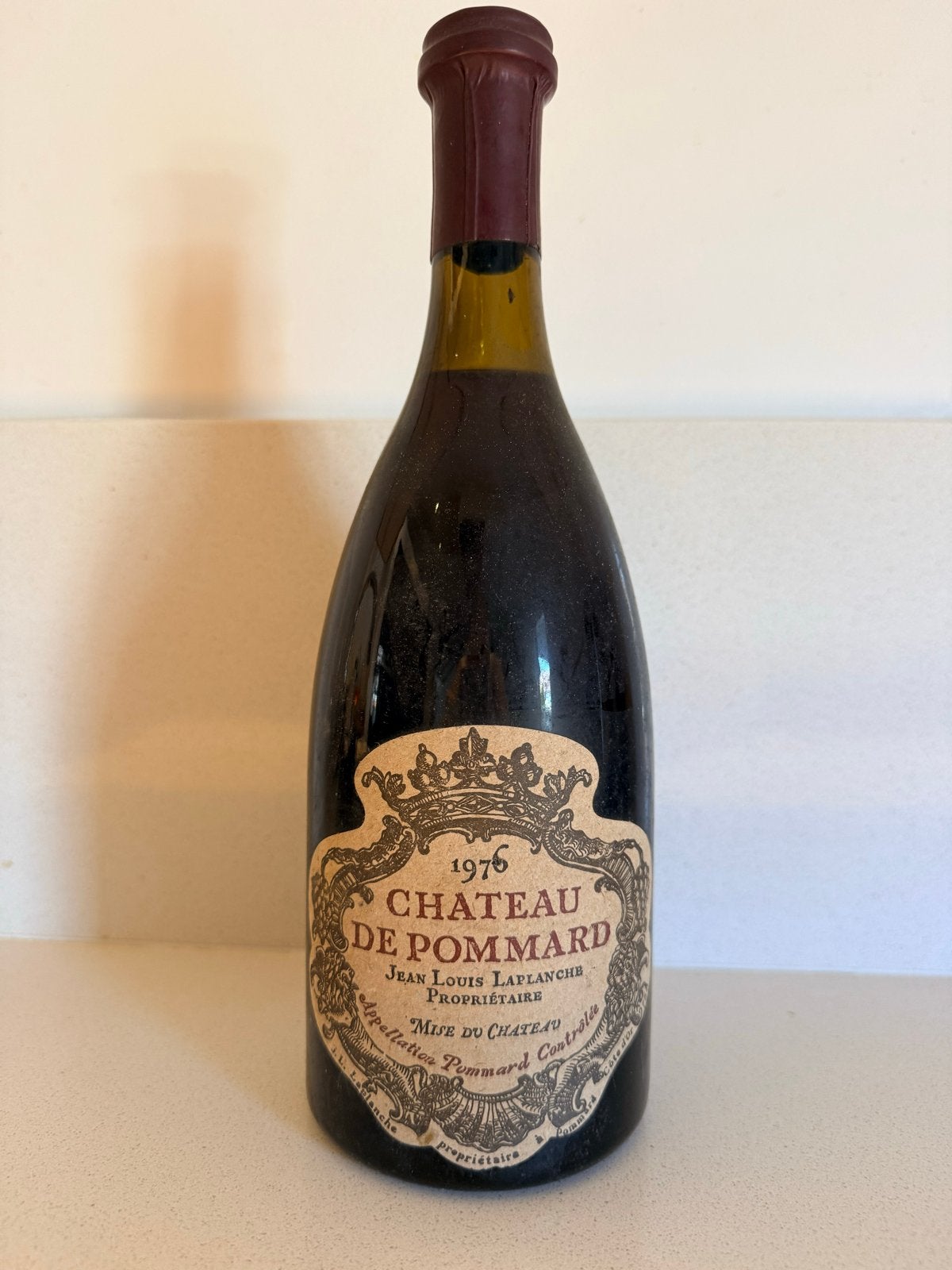 Chateau de Pommard 1976 - Jean Louis Laplanche, Gebruikt, Frankrijk, Ophalen of Verzenden, Rode wijn