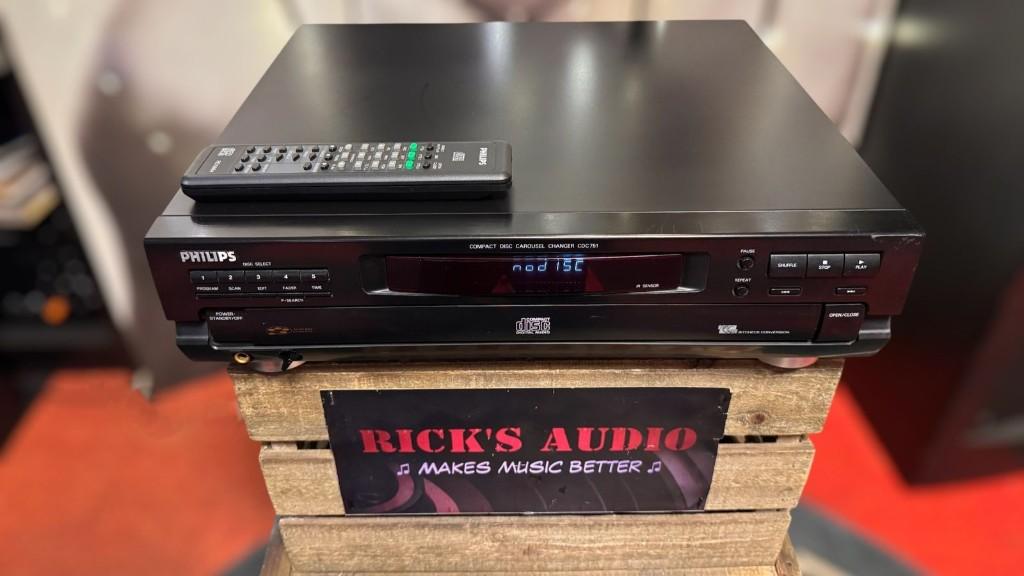 Philips CDC751 • 5 CD‑wisselaar • INCL. AB EN MÉT GARANTIE, Philips, Refurbished, Ophalen of Verzenden, MADE IN SINGAPORE