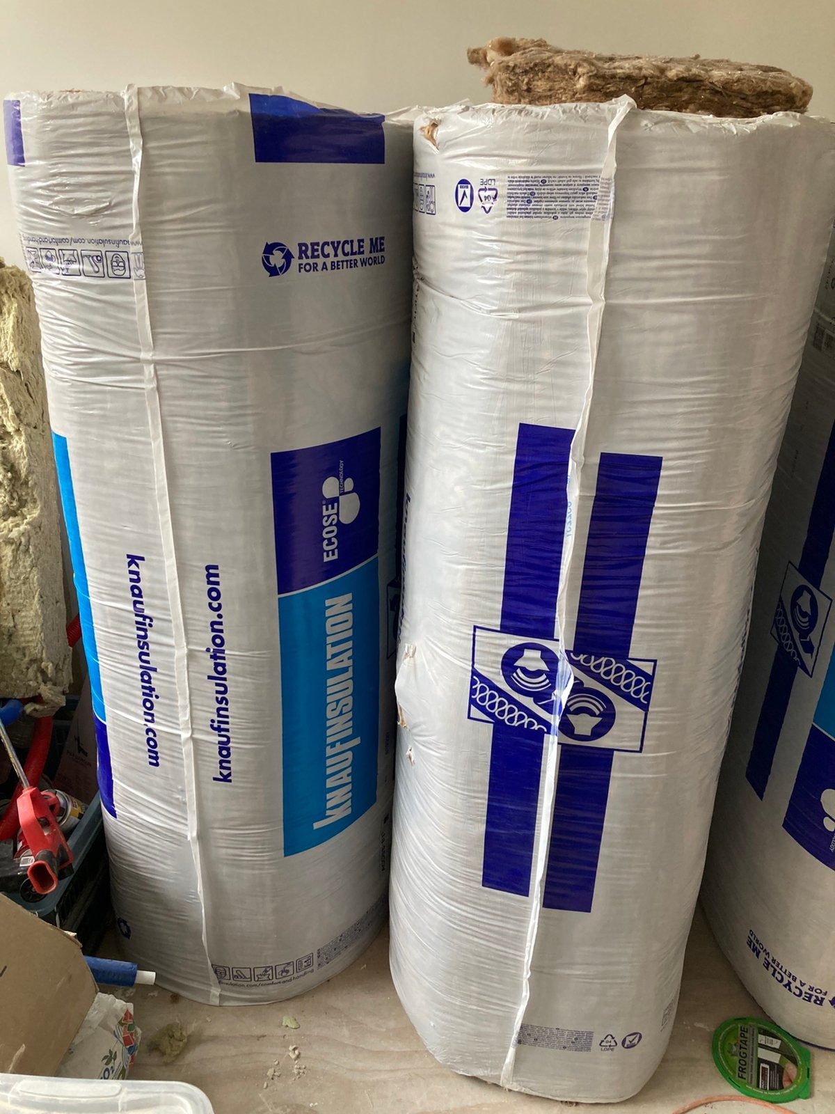 Knauf isolatie acoustifit 70mm (2 pakken beschikbaar), Ophalen, Zo goed als nieuw