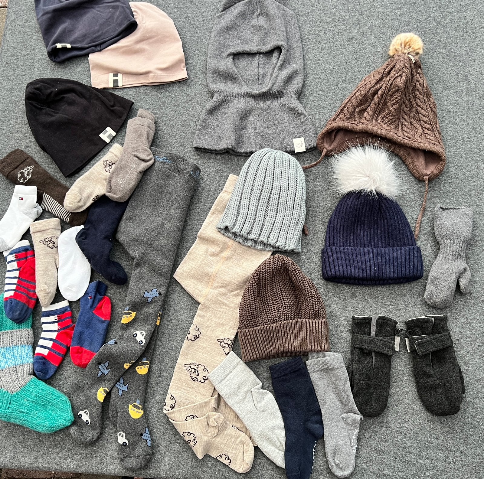 accessoirespakket unisex 86–104 T Hilfiger merino & kasjmier, Ophalen of Verzenden, Zo goed als nieuw, Jongetje of Meisje