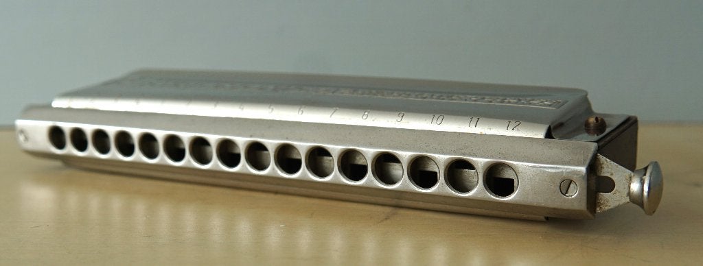 mondharmonica, Muziek en Instrumenten, Ophalen of Verzenden, Gebruikt, Chromatisch, C-mondharmonica