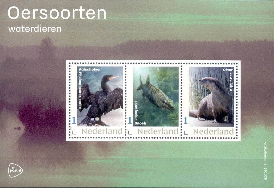 vel persoonlijke zegels postfris oersoorten - waterdieren, Ophalen of Verzenden, Na 1940, Postfris
