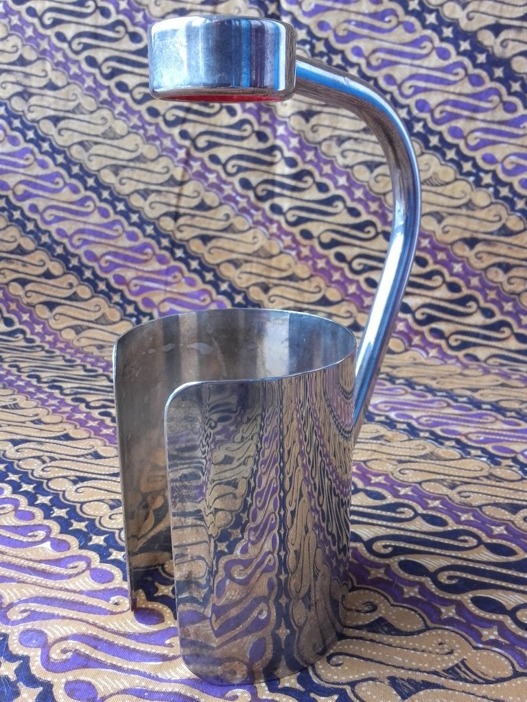 Mooie oude silverplate flessendrager uit Engeland 17,5 cm., Ophalen of Verzenden