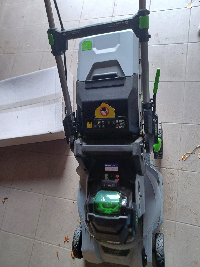Ego power grasmaaier, Tuin en Terras, Ophalen, Accu-grasmaaier, Zo goed als nieuw, Powerplus