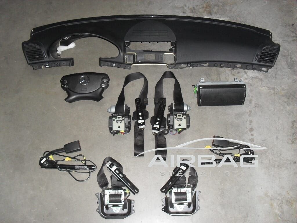 Airbag set Mercedes E-klasse W211 model 2002-2006,2006-2009, Gebruikt, -, Ophalen of Verzenden, -