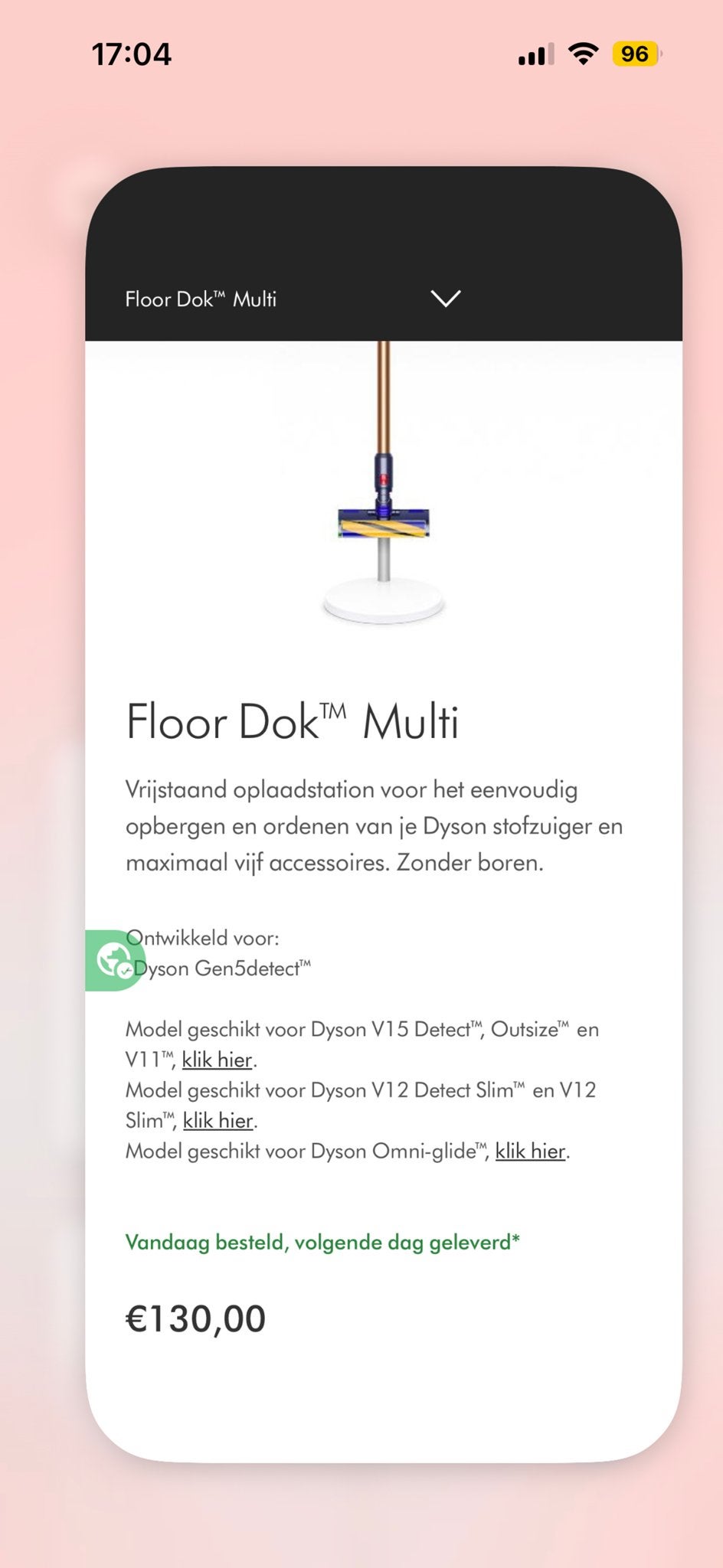 Dyson Floor Dok Multi - Nieuw en Ongebruikt, Witgoed en Apparatuur, Stofzuigers, Ophalen of Verzenden, Nieuw