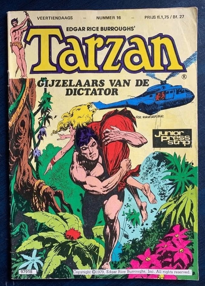 Edgar Rice Burroughs' Tarzan; gijzelaars van de dictator; 16, Eén stripboek, Ophalen of Verzenden, Zo goed als nieuw