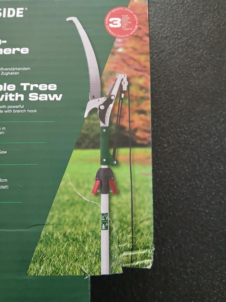 Parkside Telescopische Boomzaag met Takkenschaar, Ophalen, Nieuw, 30 t/m 39 mm, Parkside