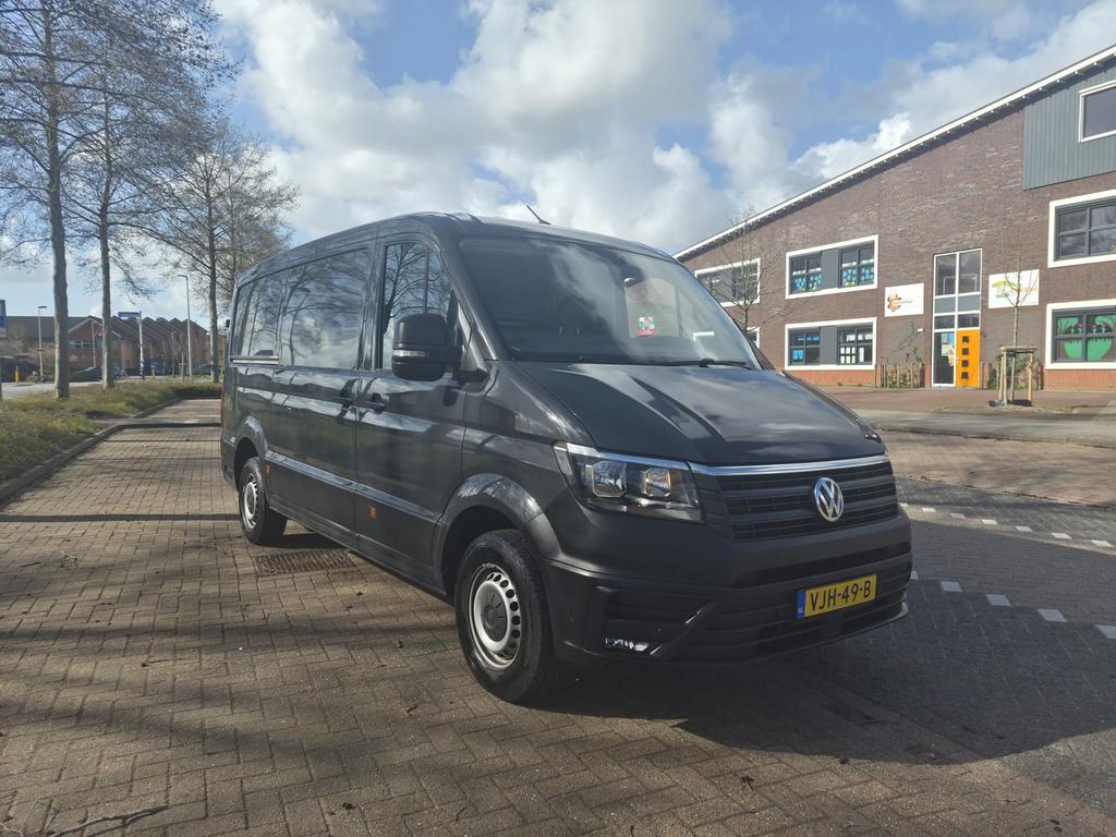 Volkswagen Crafter 2.0TDI 140pk, 2021, NAP, NL auto, carplay, Auto's, Voorwielaandrijving, 4 cilinders, Volkswagen, Zilver of Grijs